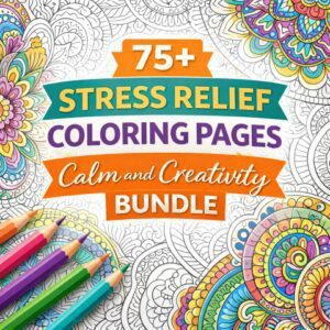 75+ Designs - stress relief coloring pages for adults
