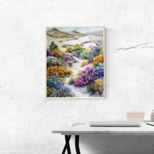 printable wildflower wall art digital